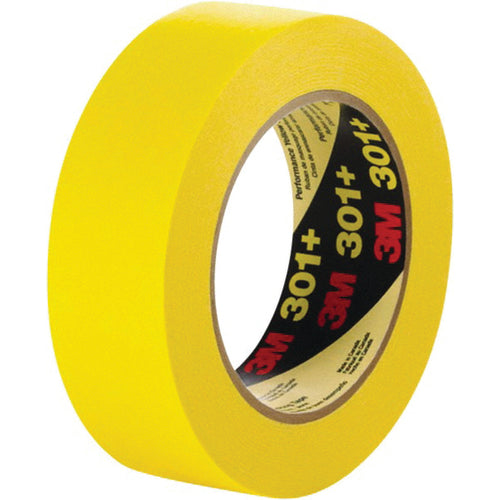 3M Performance Yellow Masking Tape 301+ 36 mm × 55 m 6.3 mil - Caliber Tooling