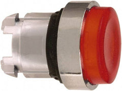 Schneider Electric - 22mm Mount Hole, Extended Straight, Pushbutton Switch Only - Round, Red Pushbutton, Illuminated, Maintained (MA) - Caliber Tooling