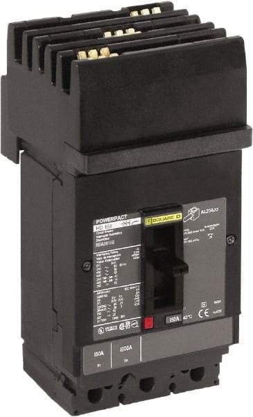 Square D - 30 Amp, 600 VAC, 3 Pole, Plug In Molded Case Circuit Breaker - Thermal Magnetic Trip, Multiple Breaking Capacity Ratings, 14-3/0 AWG - Caliber Tooling