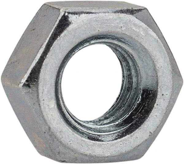 Value Collection - M6x1.00 Metric Coarse Steel Right Hand Hex Nut - 10mm Across Flats, 5mm High, Hot Dipped Galvanized Finish - Caliber Tooling