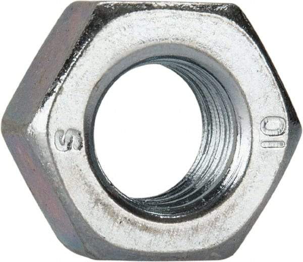 Value Collection - M8x1.25 Metric Coarse Steel Right Hand Hex Nut - 13mm Across Flats, 6.5mm High, Zinc-Plated Finish - Caliber Tooling