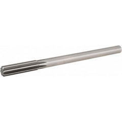 Hertel - 21mm High Speed Steel 8 Flute Chucking Reamer - Straight Flute, Straight Shank, 2-1/2" Flute Length, 9-1/2" OAL - Caliber Tooling