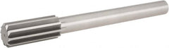 Hertel - 1-5/8" High Speed Steel 12 Flute Chucking Reamer - Straight Flute, 1-1/4" Straight Shank, 3-1/2" Flute Length, 13" OAL - Caliber Tooling