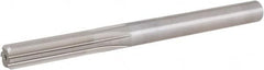 Hertel - 1/2" High Speed Steel 6 Flute Chucking Reamer - Straight Flute, Straight Shank, 2" Flute Length, 6" OAL - Caliber Tooling