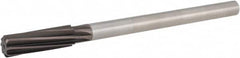 Hertel - 3/4" High Speed Steel 8 Flute Chucking Reamer - Spiral Flute, 5/8" Straight Shank, 2-1/2" Flute Length, 9-1/2" OAL - Caliber Tooling