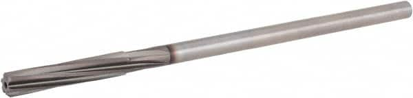 Chucking Reamer: 5/16″ Dia, 6″ OAL, 1-1/2″ Flute Length, Straight Shank, High Speed Steel 6 Flute, RH