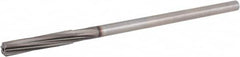 Hertel - Letter E High Speed Steel 6 Flute Chucking Reamer - Spiral Flute, 0.2405" Straight Shank, 1-1/2" Flute Length, 6" OAL - Caliber Tooling