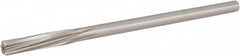 Hertel - 15/32" High Speed Steel 6 Flute Chucking Reamer - Spiral Flute, 0.373" Straight Shank, 1-3/4" Flute Length, 7" OAL - Caliber Tooling