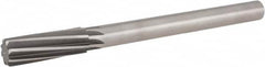 Hertel - 1-1/16" High Speed Steel 8 Flute Chucking Reamer - Spiral Flute, 7/8" Straight Shank, 2-3/4" Flute Length, 10-1/2" OAL - Caliber Tooling