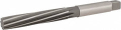 Hertel - 15/16" Diam, Straight Shank, 5.13" Flute, Hand Reamer - Caliber Tooling