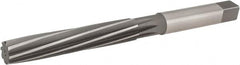 Hertel - 9/16" Diam, Straight Shank, 3-1/4" Flute, Hand Reamer - Caliber Tooling