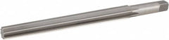 Hertel - #12 Pin, 1.05" Diam, 0.842" Small End, 3/4" Diam Straight Shank, 10" Flute, Taper Pin Reamer - Caliber Tooling