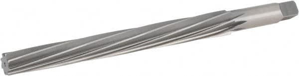 Hertel - #11 Pin, 0.878" Diam, 0.706" Small End, 3/4" Diam Straight Shank, 8-1/4" Flute, Taper Pin Reamer - Caliber Tooling