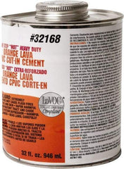 Oatey - 32 oz All-Purpose Medium Bodied Cement - Orange, Use with PVC & CPVC - Caliber Tooling