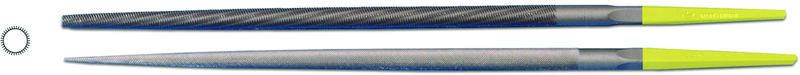 8" INOX Round File, Cut 2 - Caliber Tooling