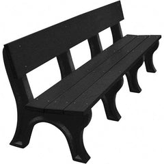 Vestil - 8' Long x 26-1/4" Wide, Recycled Plastic Bench Seat - Caliber Tooling