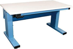 Proline - No Drawers, Work Bench - 1,000 Lb Capacity, Plastic Laminate Top, Light Blue, 30" Wide x 30-1/2" High x 72" Long - Caliber Tooling