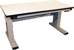 Proline - No Drawers, Work Bench - 1,000 Lb Capacity, Plastic Laminate Top, Light Gray, 30" Wide x 30-1/2" High x 72" Long - Caliber Tooling