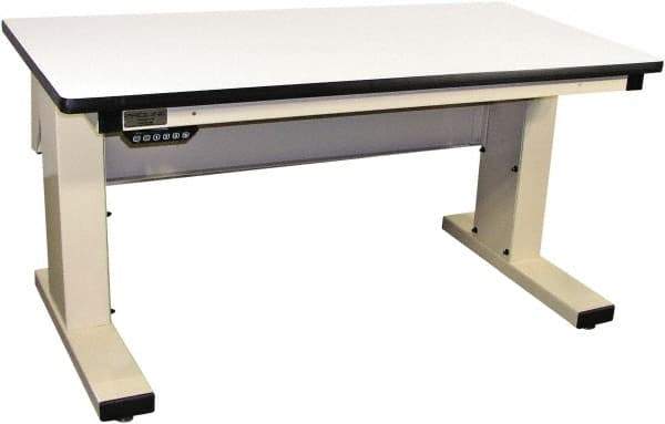 Proline - No Drawers, Work Bench - 1,000 Lb Capacity, Plastic Laminate Top, Light Beige, 30" Wide x 30-1/2" High x 72" Long - Caliber Tooling