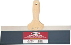 Hyde Tools - 14" Wide Flexible Blade Steel Joint Knife - Flexible, Hardwood Handle - Caliber Tooling