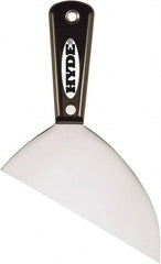 Hyde Tools - 6" Wide Point Edge Blade Steel Joint Knife - Stiff, Nylon Handle - Caliber Tooling