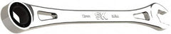 SK - 13mm 6 Point Combination Wrench - 9.06" OAL, Steel, Full Polish Finish - Caliber Tooling