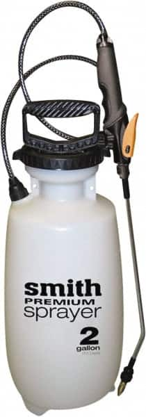 Smith Performance Sprayers - 2 Gal Chemical Safe Garden Hand Sprayer - Use with Cleaners/Degreasers, Polyethylene Tank, Funnel Mouth, Reinforced Hose - Caliber Tooling