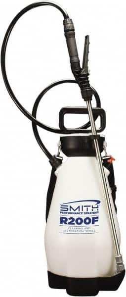 Smith Performance Sprayers - 2 Gal Chemical Safe Garden Hand Sprayer - Use with Cleaners/Degreasers, Polyethylene Tank, Funnel Mouth, Reinforced Hose - Caliber Tooling