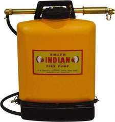 Smith Indian - 5 Gal Chemical Safe Garden Fire Pump - Polyethylene Tank, Wide Mouth, Reinforced Hose - Caliber Tooling