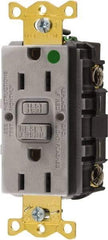 Hubbell Wiring Device-Kellems - 1 Phase, 5-15R NEMA, 125 VAC, 15 Amp, GFCI Receptacle - 2 Pole, Back and Side Wiring, Hospital Grade - Caliber Tooling