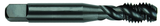 10-32 Dia. - GH2 - 3 FL - Premium - HSS - TiCN - Plug - Spiral Point Tap - Caliber Tooling