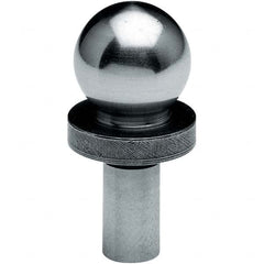 TE-CO - 3/8" Ball Diam, 3/16" Shank Diam, Alloy Steel Inspection Tooling Ball - Caliber Tooling