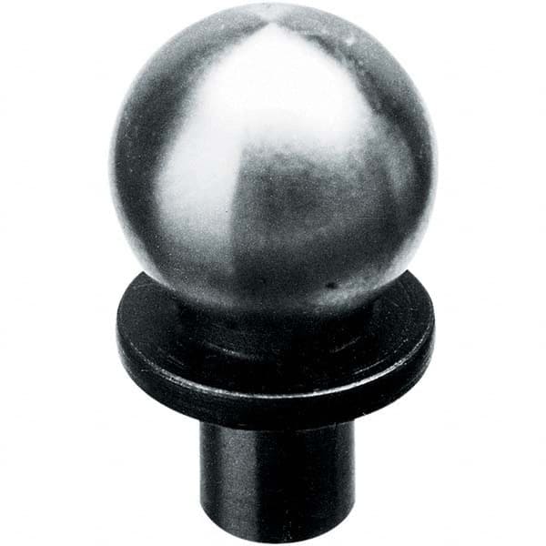 TE-CO - 6mm Ball Diam, 3mm Shank Diam, Alloy Steel Inspection Tooling Ball - Caliber Tooling