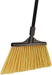 O-Cedar - 13" Wide, Beige Polypropylene Bristles, 54" Metal Handle, Angled Broom - 54 Inch Handle Length - Caliber Tooling