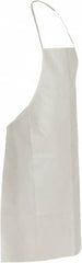 Disposable Bib Apron: White 1.5 oz Microporous Film