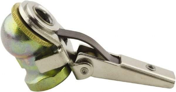 Milton - 150 Max psi Closed Check Zinc Air Chuck - Clip On Chuck, 1/4 FNPT - Caliber Tooling