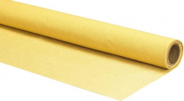 Auburn Mfr - 5' Wide x 0.03" Thick Fiberglass Welding Cloth Roll - Yellow - Caliber Tooling