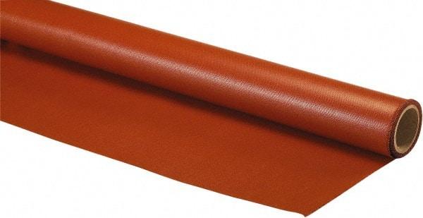 Auburn Mfr - 5' Wide x 0.016" Thick Fiberglass Welding Cloth Roll - Red - Caliber Tooling