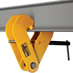 Harrington Hoist - Lifting Clamps Type: Beam Clamp Minimum Grip (Inch): 1 - Caliber Tooling