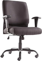 OIF - 43-3/4" High Big & Tall Swivel/Tilt Chair - 28-1/2" Wide x 27-3/8" Deep, Fabric Mesh Seat, Black - Caliber Tooling