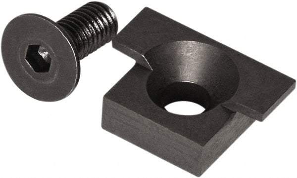 Raptor Workholding - 2 Piece Vise Jaw Plate - Steel, 1/2" Long - Caliber Tooling