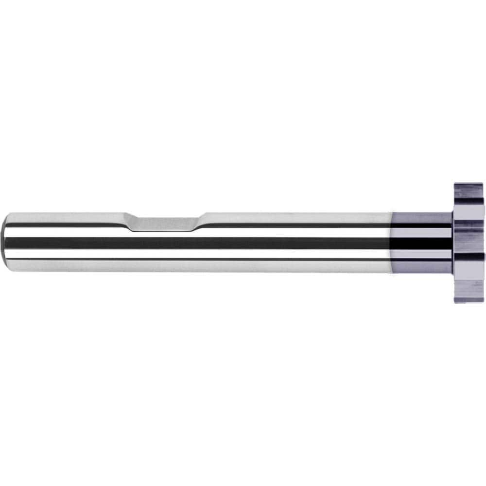 Harvey Tool - 1" Cut Diam, 5/64" Cut Width, 3/8" Shank, Straight-Tooth Woodruff Keyseat Cutter - Exact Industrial Supply