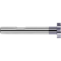 Harvey Tool - 3/4" Cut Diam, 1/16" Cut Width, 3/8" Shank, Straight-Tooth Woodruff Keyseat Cutter - Exact Industrial Supply