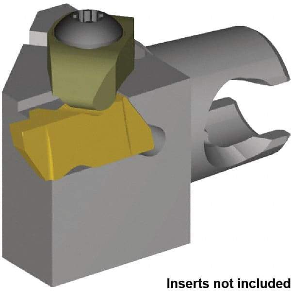 Kennametal - NG2L Insert, 30mm Head Length, Modular Grooving Cutting Unit Head - Left Hand Cut, System Size KM20, Series NS - Caliber Tooling