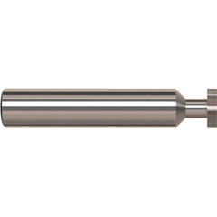 Harvey Tool - ANSI 404 (Old Std # 3) 1/2" Cut Diam, 1/8" Cut Width, 1/2" Shank, Straight-Tooth Woodruff Keyseat Cutter - Exact Industrial Supply