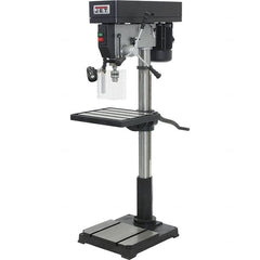 Jet - 22" Swing, Step Pulley Drill Press - 12 Speed, 1-1/2 hp, Single Phase - Caliber Tooling