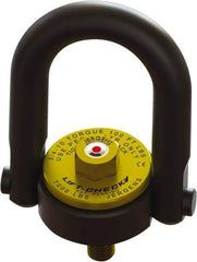 Jergens - 5,000 Lb Load Capacity Hoist Ring - 3/4-10 Thread, Alloy Steel - Caliber Tooling