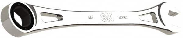 SK - 5/8" 6 Point Combination Wrench - 10.38" OAL, Steel, Full Polish Finish - Caliber Tooling