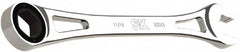 SK - 11/16" 6 Point Combination Wrench - 11" OAL, Steel, Full Polish Finish - Caliber Tooling