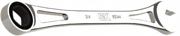 SK - 3/4" 6 Point Combination Wrench - 12" OAL, Steel, Full Polish Finish - Caliber Tooling